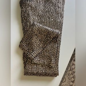 Embellished leggings in gold brown